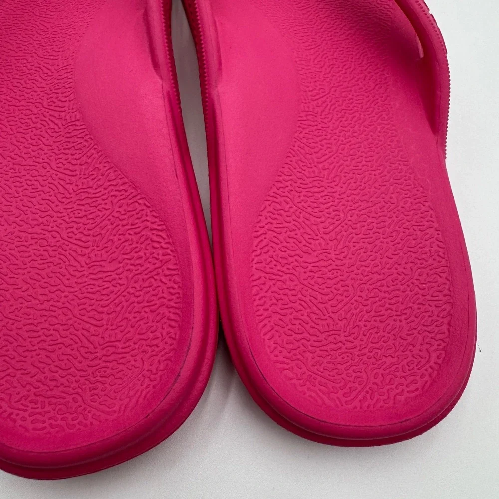 Tikvaw Flip Flop Sandals Square Toe Summer Beach Women 40EU/ 9 US Hot Pink Thong